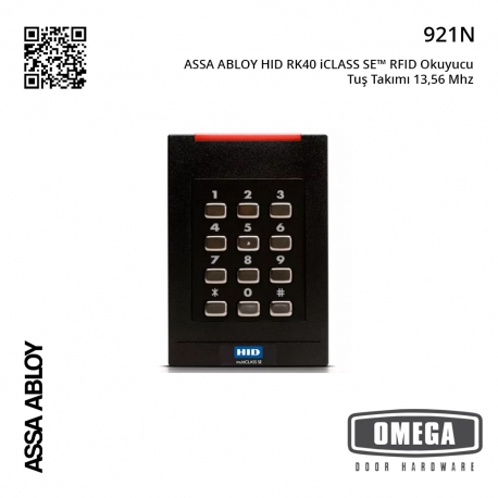 ASSA ABLOY HID RK40 iCLASS SE™ RFID Okuyucu Tuş Takımı 13,56 Mhz